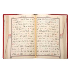 Çanta Boy Kur'an-ı Kerim 2 Renkli (Kırmızı, Kılıflı, Mühürlü) - 3