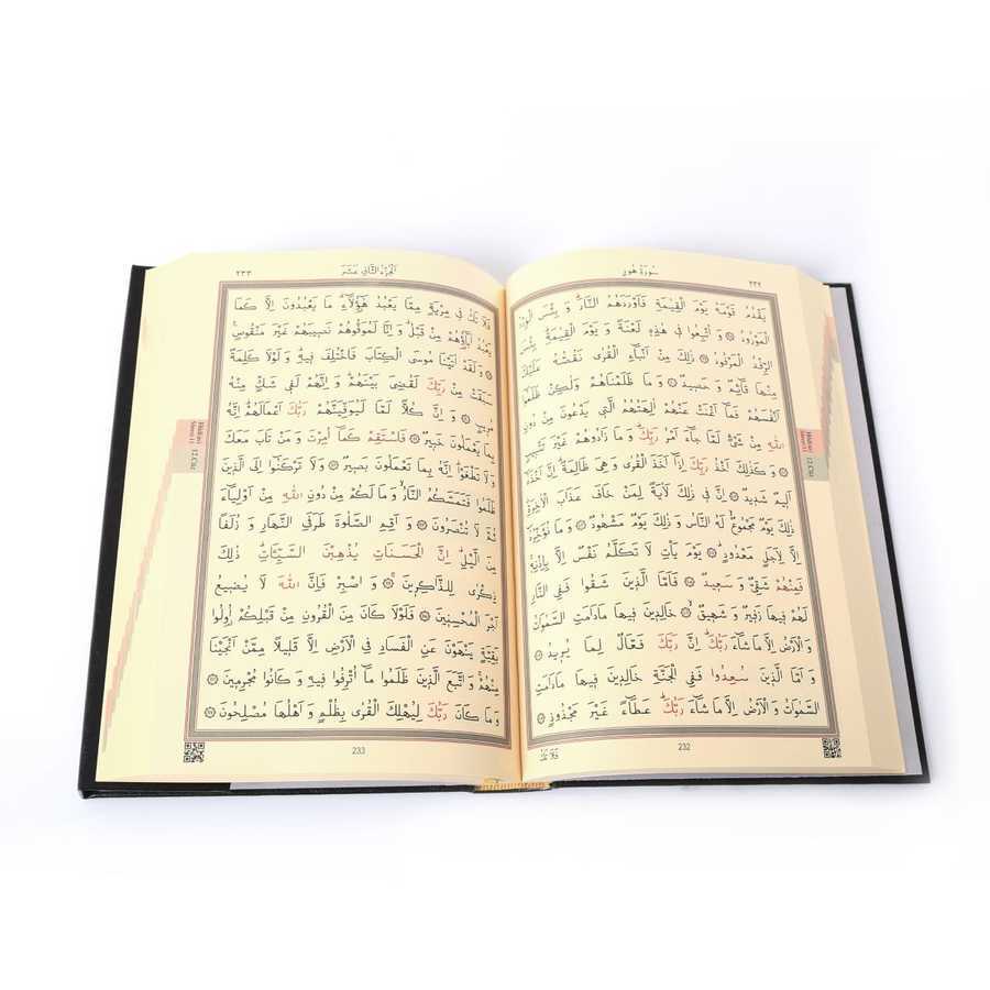 Kabe Kapaklı Kur'an-ı Kerim (2 Renkli, Orta Boy, Mühürlü)