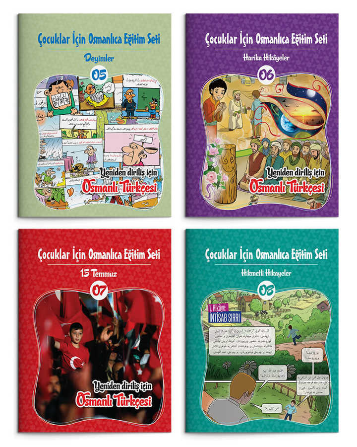 Çocuklar İçin Osmanlıca Eğitim Seti (12 Kitap)