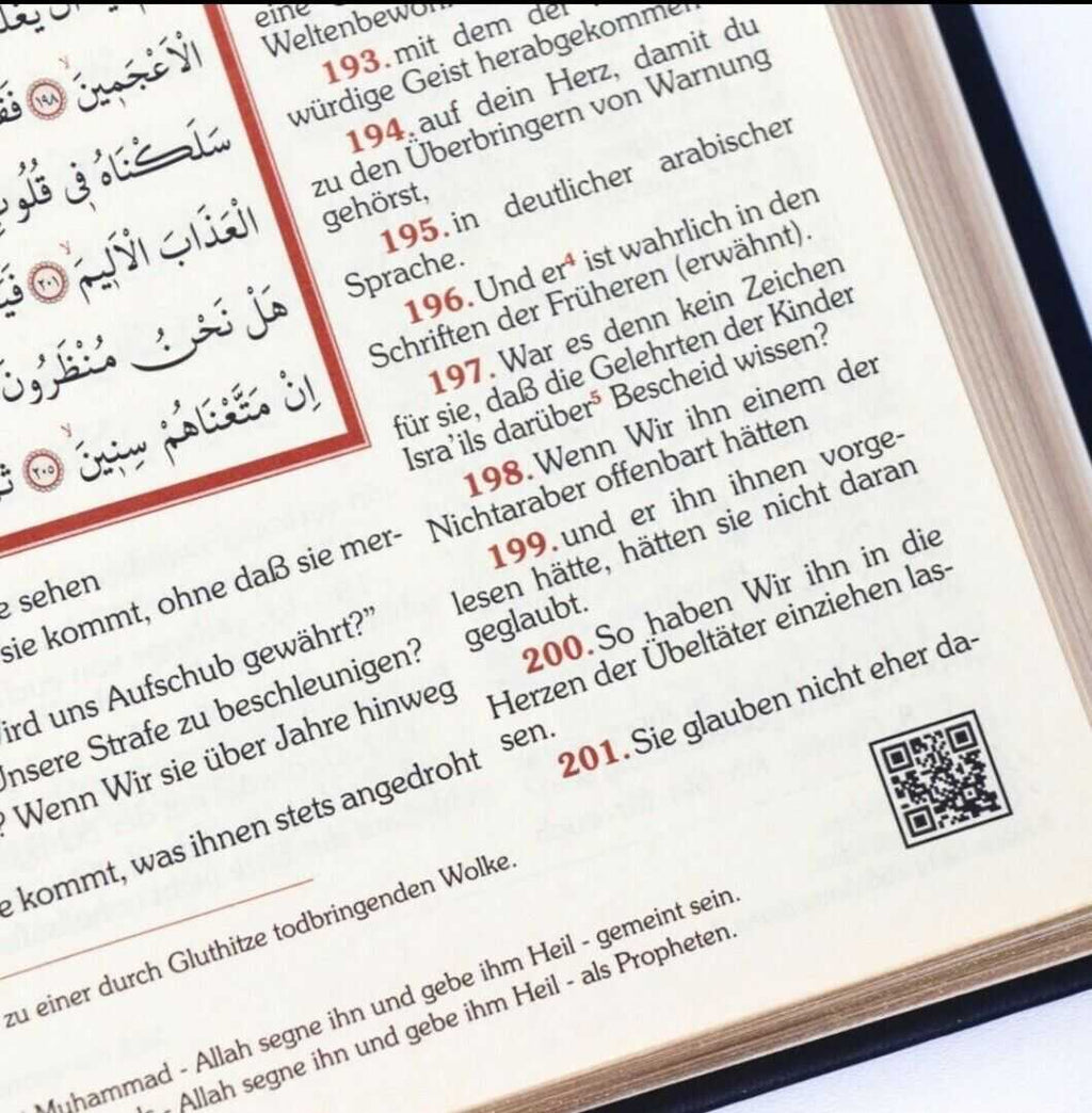 Der Heilige Koran , Arabisch- Deutsch (16x24 cm , Schwarz)
