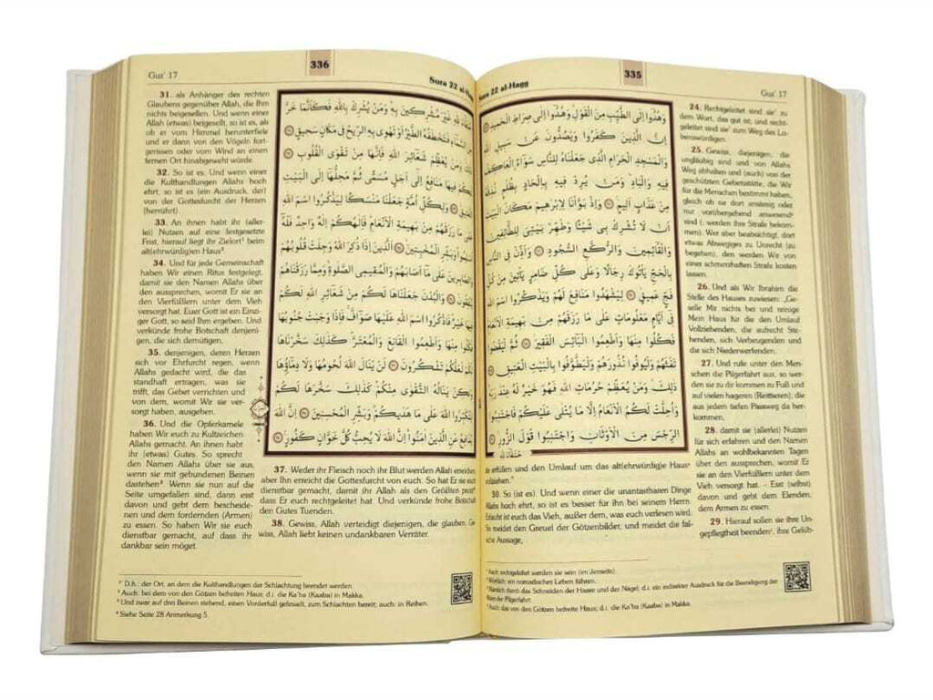 Der Heilige Koran , Arabisch- Deutsch (16x24 cm )