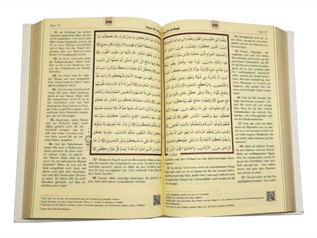 Der Heilige Koran , Arabisch- Deutsch (16x24 cm )
