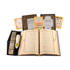 Kabe Desenli Kuran Okuyan Kalem Seti -  Orta Boy Karton Kutulu