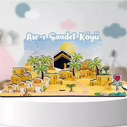 Asr-ı Saadet Köyü Ahşap Figürler (20x30 cm.)
