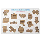 Müslüman Bilim Adamları Ahşap Puzzle (20x30 cm.)