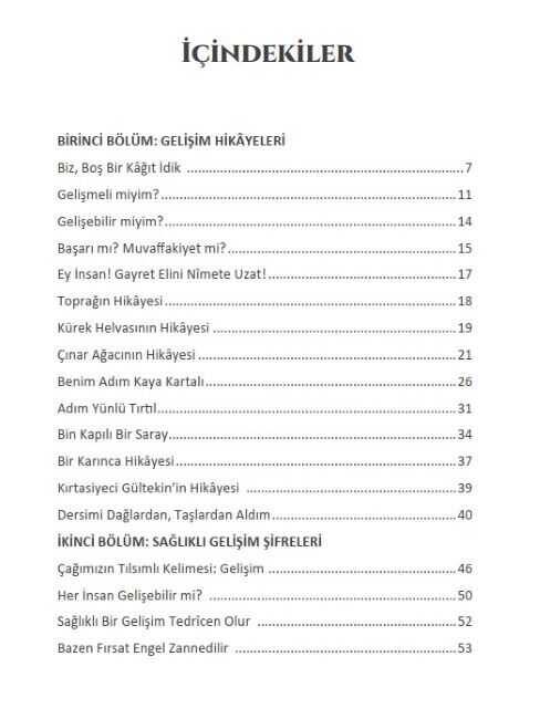 Gelişim Hikayeleri - 4