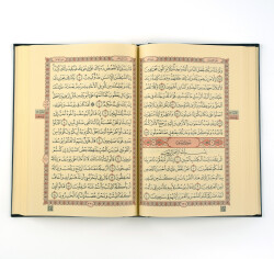 Orta Boy Medine Hattı Kur'an-ı Kerim (Lacivert, Standart Cilt) - 3
