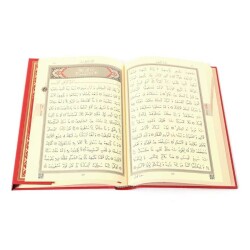 Rahle Boy Kur'an-ı Kerim (2 Renkli, Kırmızı, Mühürlü) - 3